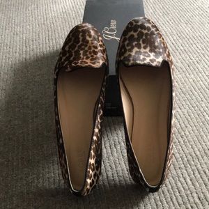 JCrew Sophie calf hair loafers sz 9.5